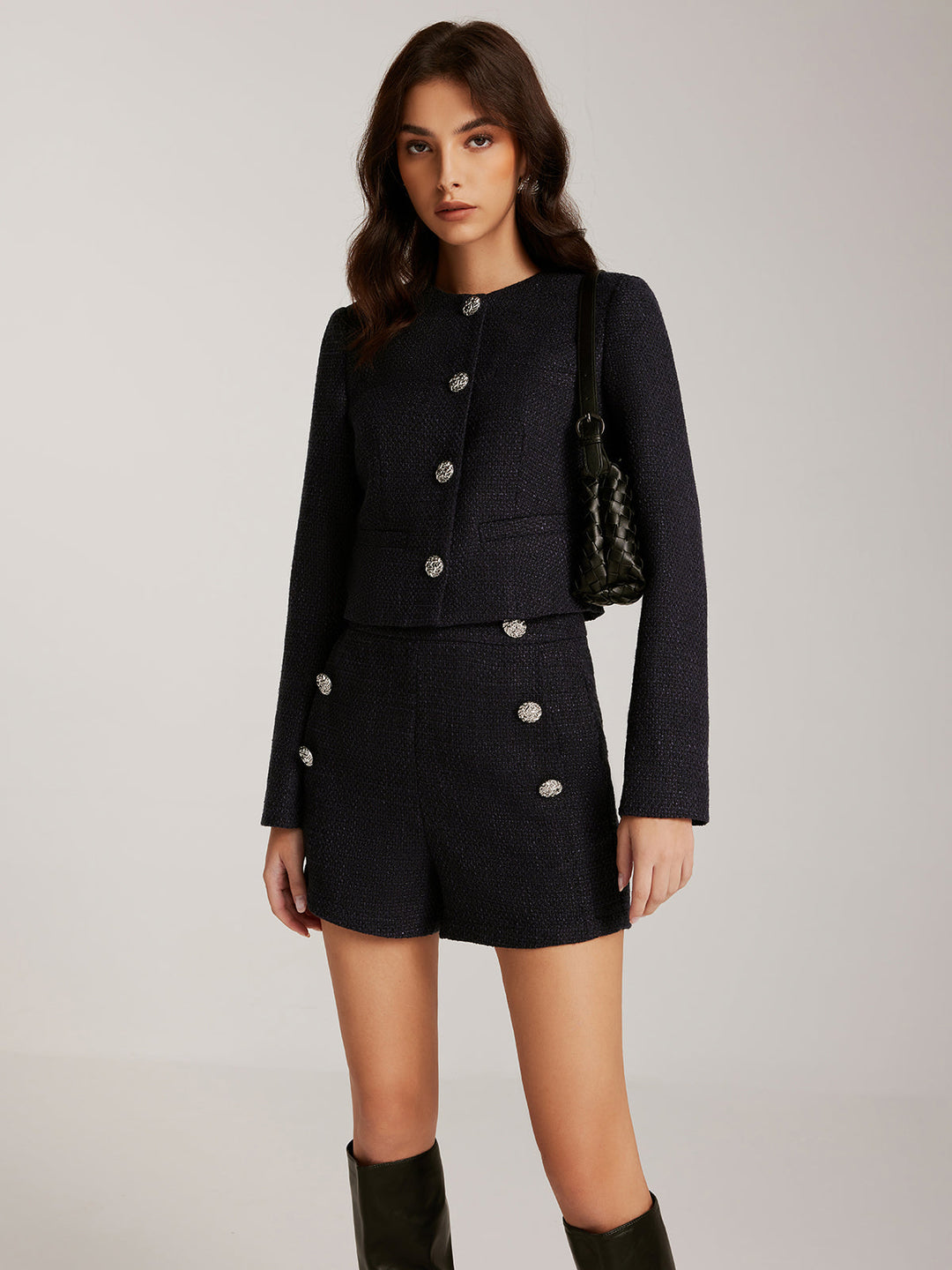 Luvik | Dun tweed Kort Jakke
