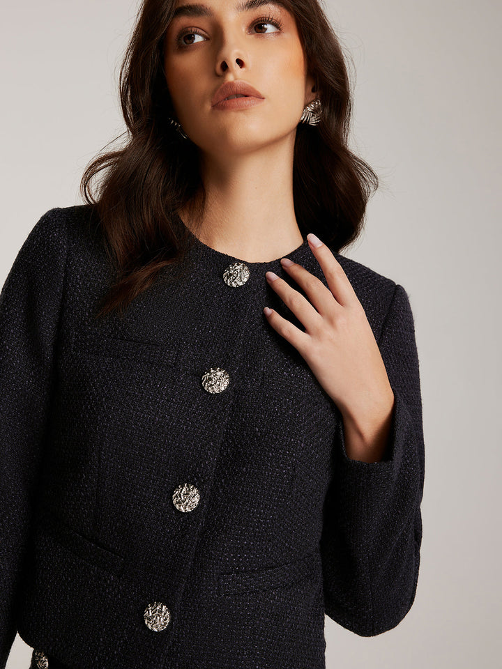 Luvik | Dun tweed Kort Jakke