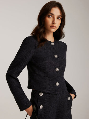 Luvik | Dun tweed Kort Jakke