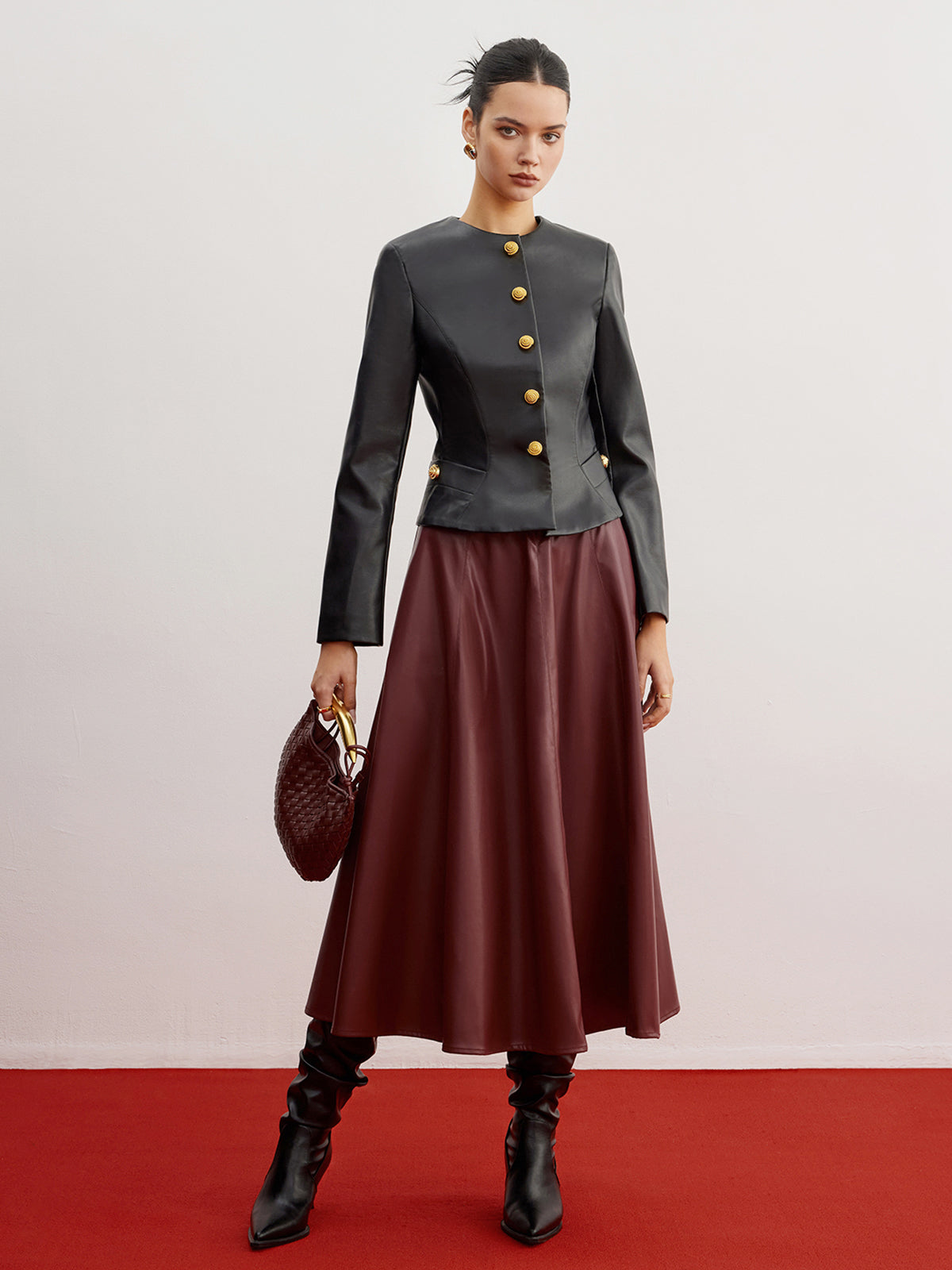 Luvik | Keinonahka Slim Takki