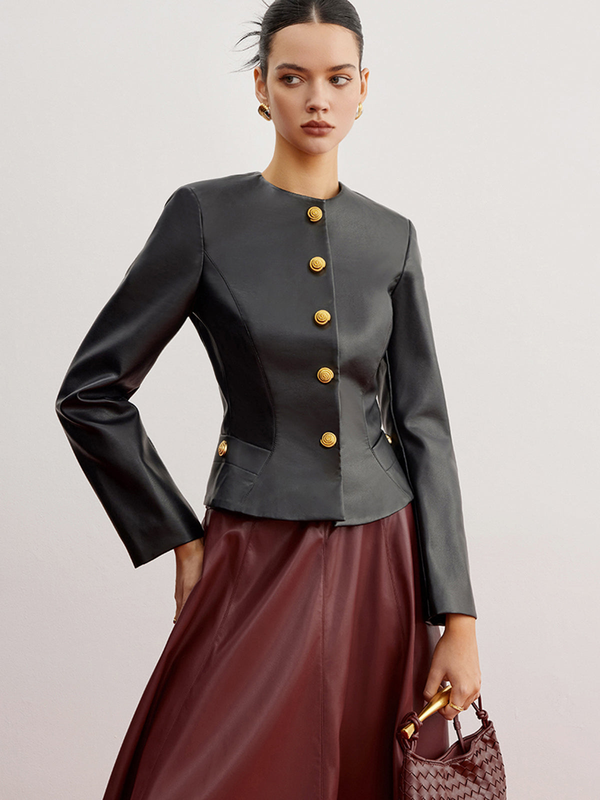 Luvik | Keinonahka Slim Takki