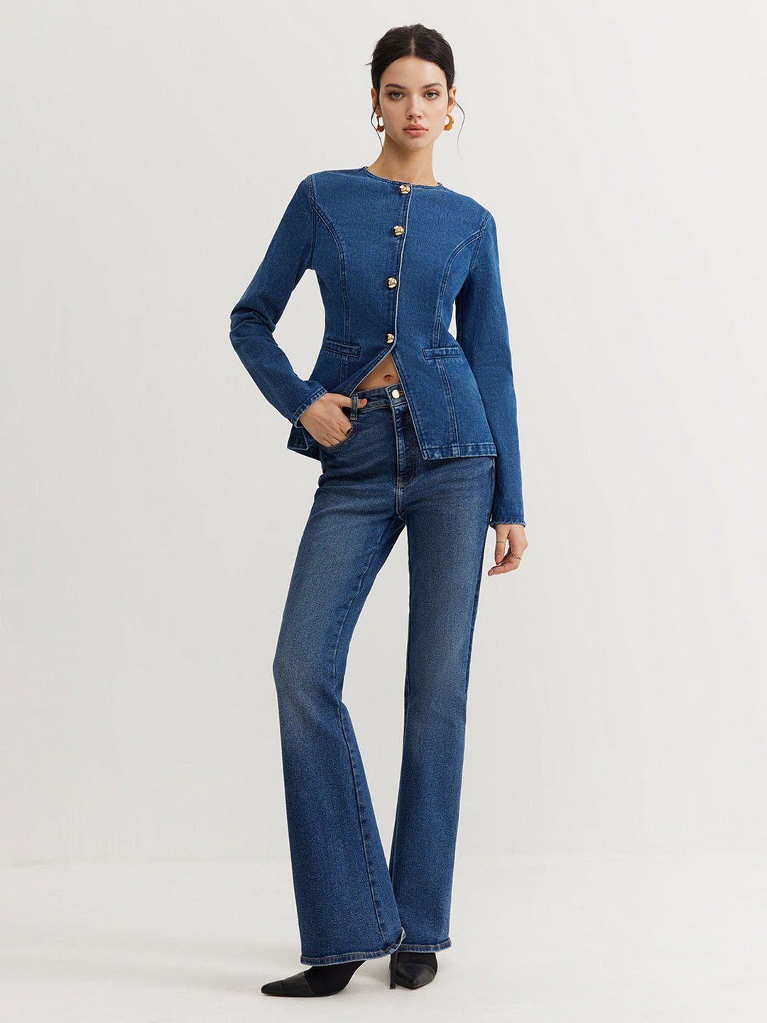Luvik | Dunjakke Denim Slim