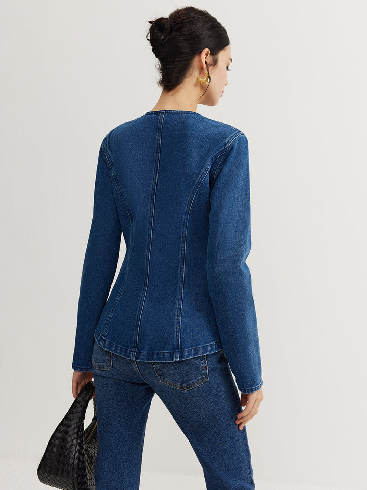 Luvik | Dunjakke Denim Slim