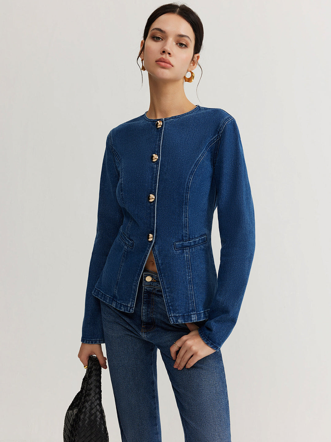 Luvik | Dunjakke Denim Slim