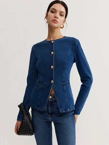 Luvik | Dunjakke Denim Slim