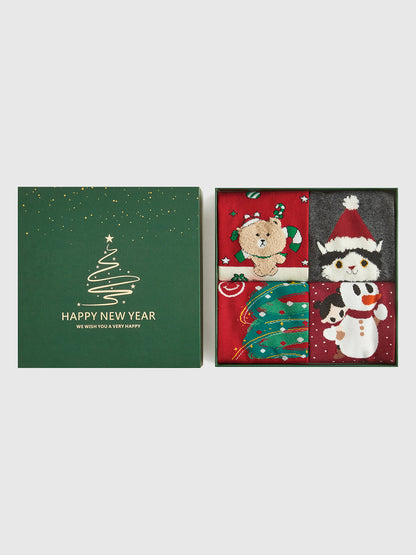 Luvik | Sarjakuvataustainen joululahjarasia sukkien kanssa