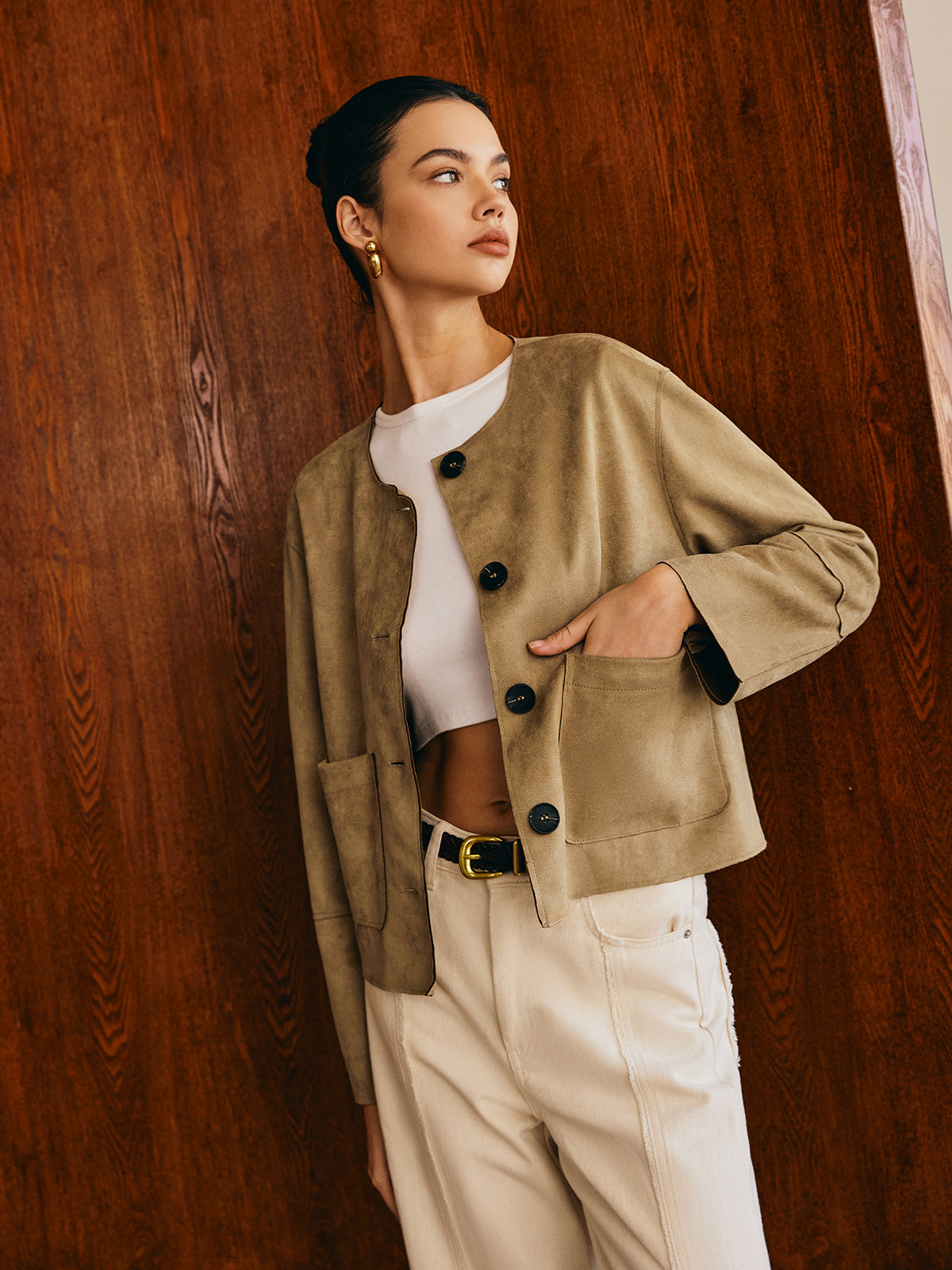 Luvik | Taskutaskullinen Nahkatakki