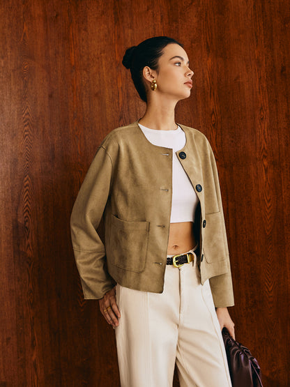 Luvik | Taskutaskullinen Nahkatakki