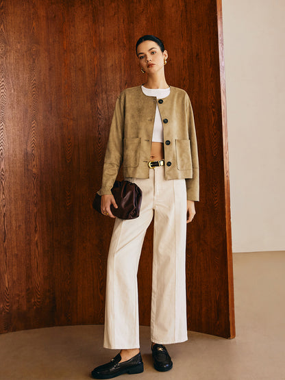 Luvik | Taskutaskullinen Nahkatakki