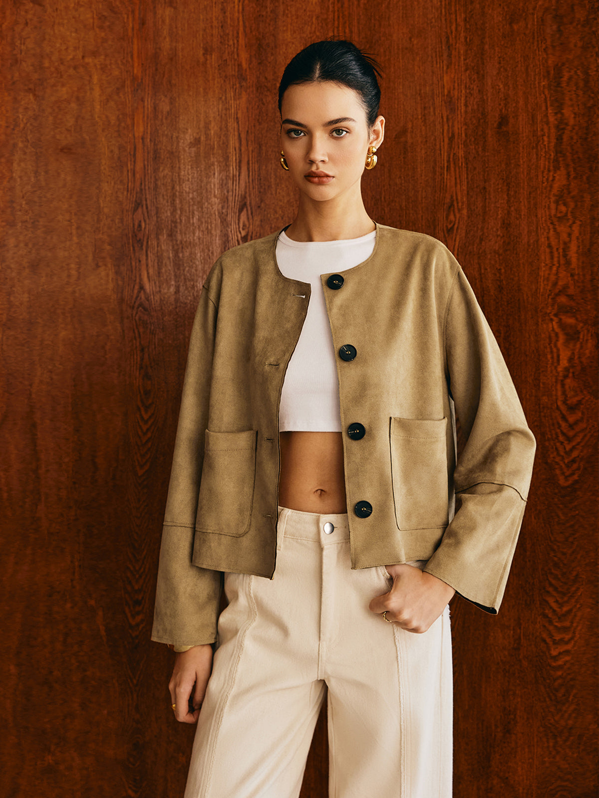 Luvik | Taskutaskullinen Nahkatakki