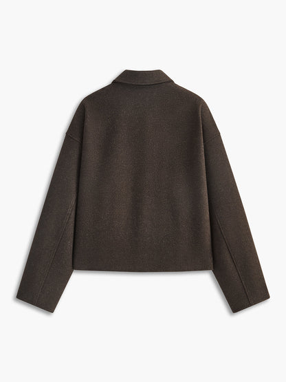 Luvik | Vetoketjullinen tweed-takki