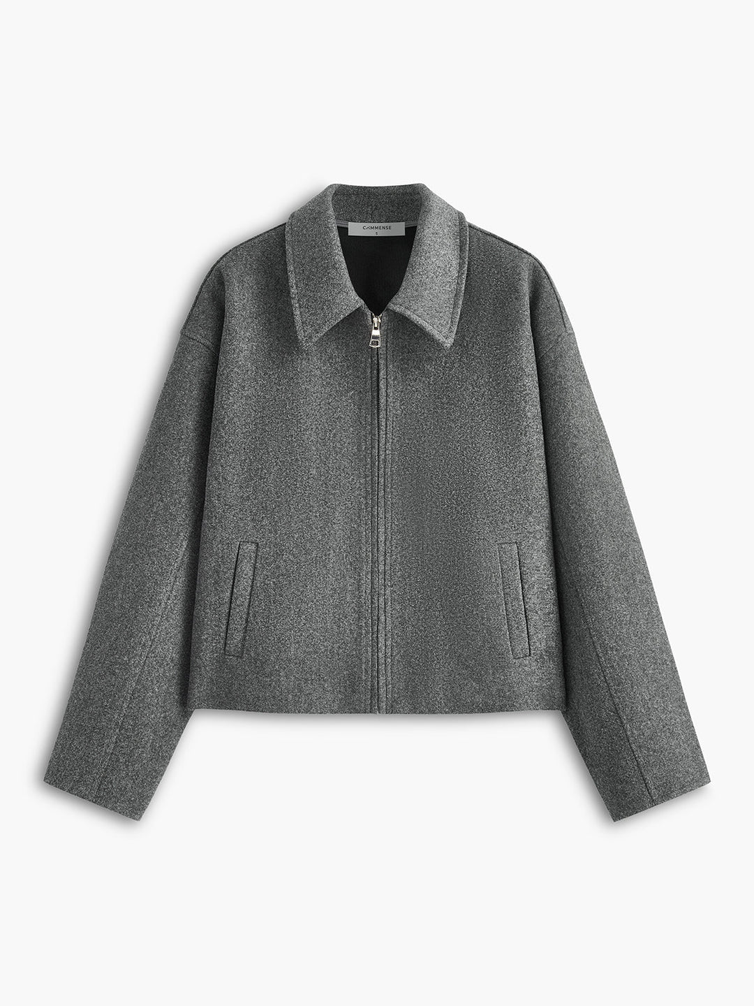 Luvik | Glidelås tweed jakke