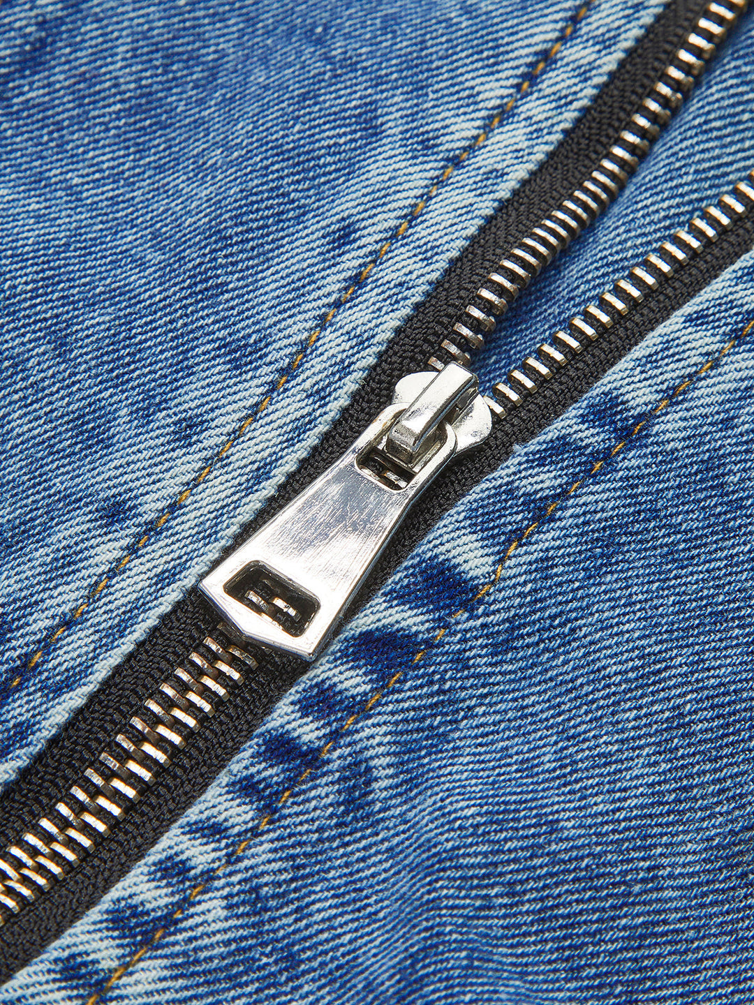 Luvik | Ermeløs Denim-panel Slim Jakke