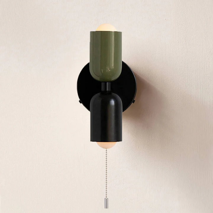 Vegglampe Moderne Dobbel Glass Vegglampe Luvikno