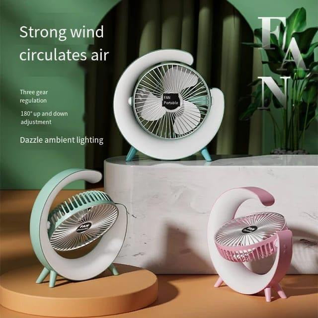 Fan Desktop Rechargeable 2:1 | Luvikno