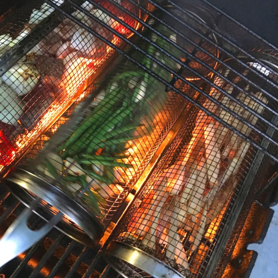 Grill rustfritt stålnett sylinder | Luvikno