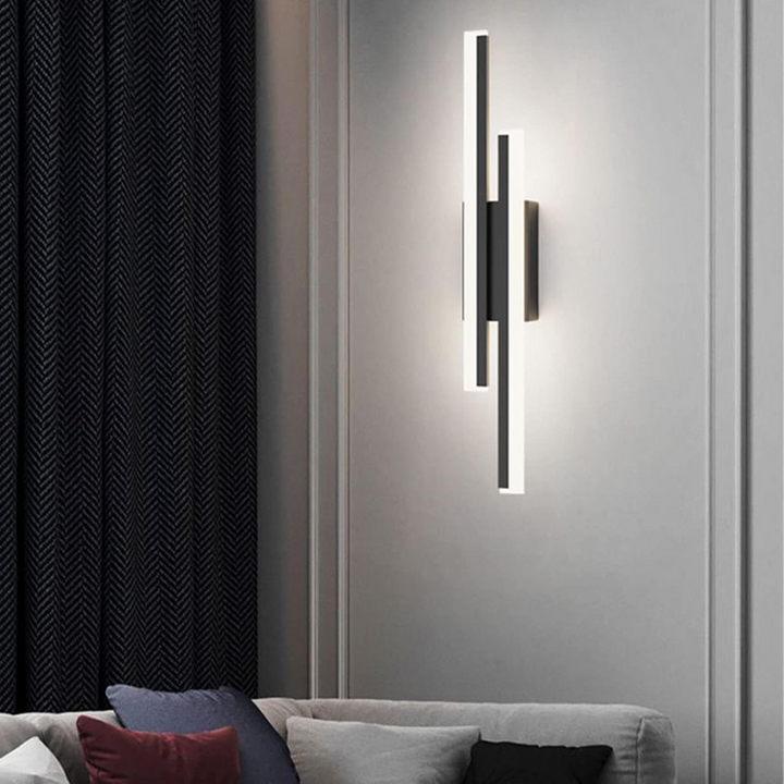 LED Vegglampe Akryl Metall Vegglampe Belysningsarmatur Luvikno