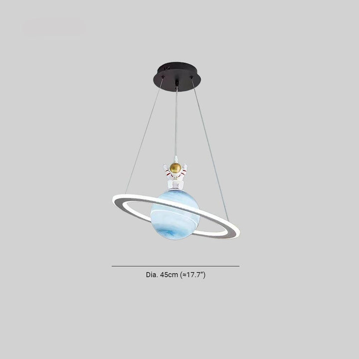 Barnas rom LED hengelampe - CosmoGlow | Luvikno