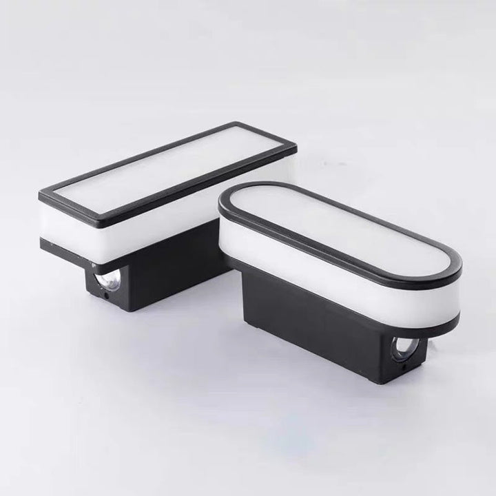 Moderne enkelhet Aluminium akryl LED vanntett vegglampe for utendørs terrasser | Luvikno