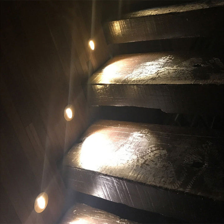 Moderne Art Deco Rund Firkant Aluminiums Vanntett LED Vegglampe For Gang | Luvikno