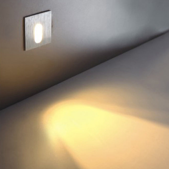 Moderne Art Deco Rund Firkant Aluminiums Vanntett LED Vegglampe For Gang | Luvikno