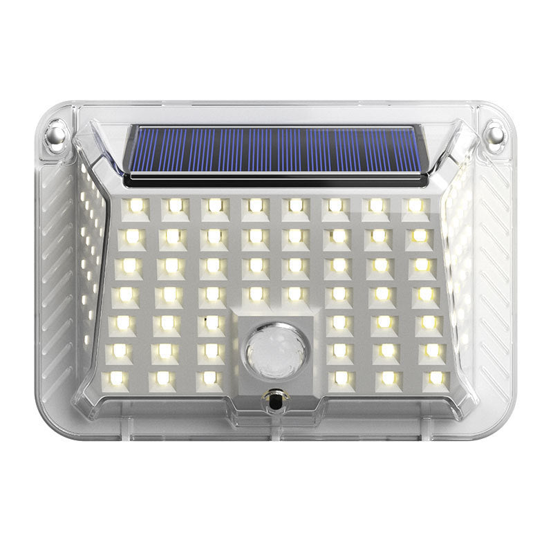 Moderne Enkelhet Solar Vanntett Triangel Silikon ABS PC LED Utendørs Vegglampe For Utendørs Terrasse | Luvikno