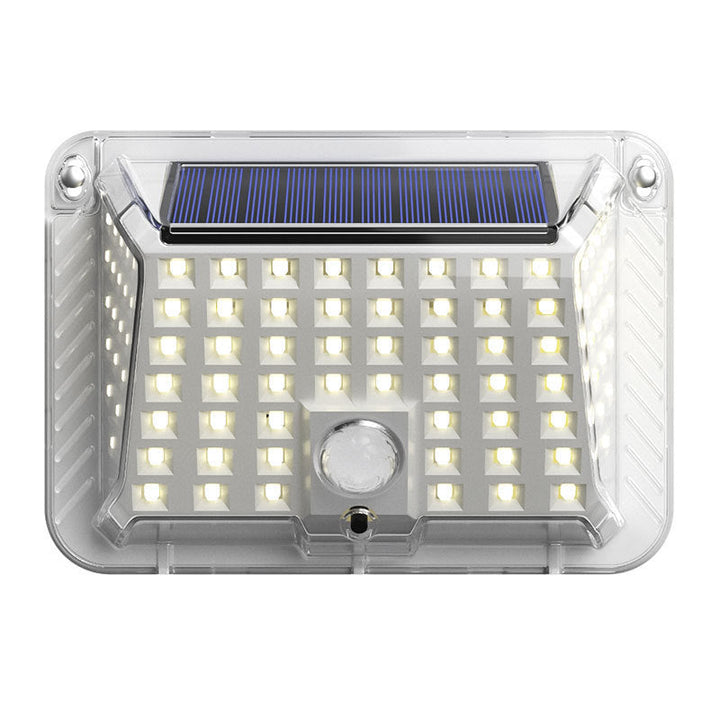 Moderne Enkelhet Solar Vanntett Triangel Silikon ABS PC LED Utendørs Vegglampe For Utendørs Terrasse | Luvikno