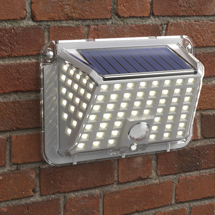 Moderne Enkelhet Solar Vanntett Triangel Silikon ABS PC LED Utendørs Vegglampe For Utendørs Terrasse | Luvikno