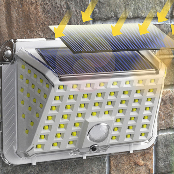 Moderne Enkelhet Solar Vanntett Triangel Silikon ABS PC LED Utendørs Vegglampe For Utendørs Terrasse | Luvikno