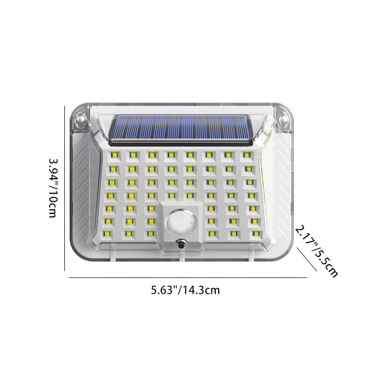 Moderne Enkelhet Solar Vanntett Triangel Silikon ABS PC LED Utendørs Vegglampe For Utendørs Terrasse | Luvikno