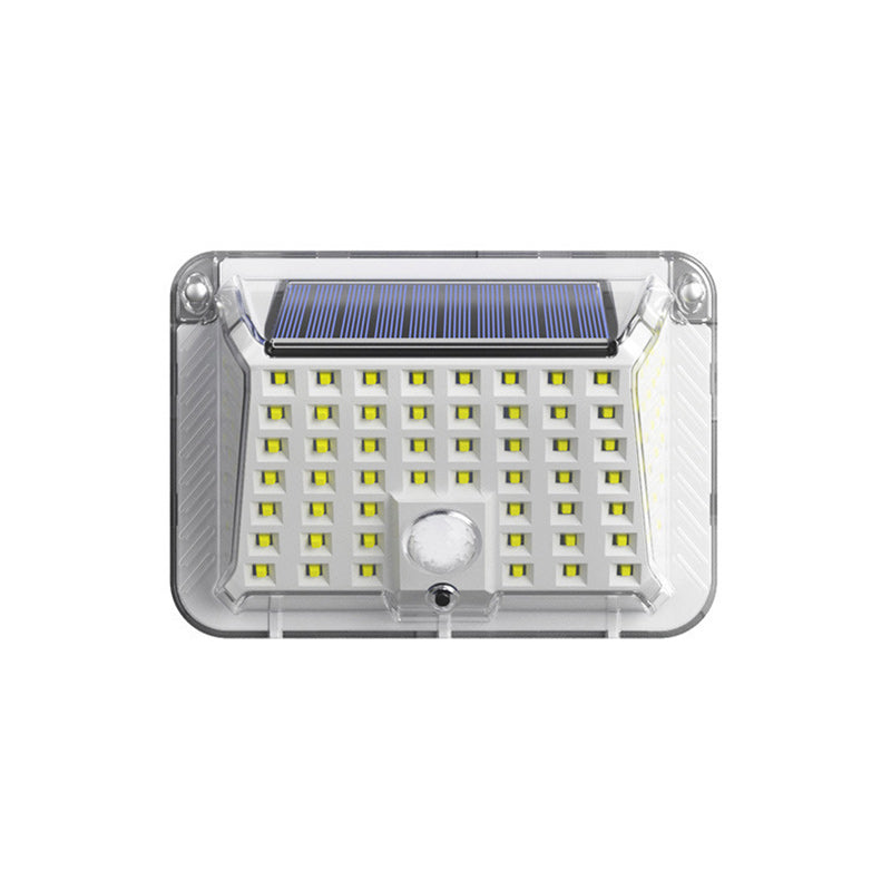 Moderne Enkelhet Solar Vanntett Triangel Silikon ABS PC LED Utendørs Vegglampe For Utendørs Terrasse | Luvikno