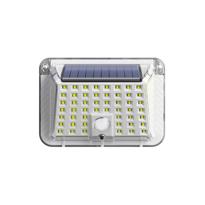Moderne Enkelhet Solar Vanntett Triangel Silikon ABS PC LED Utendørs Vegglampe For Utendørs Terrasse | Luvikno
