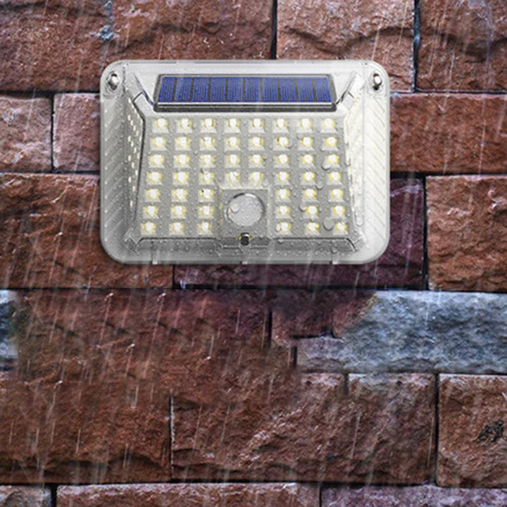 Moderne Enkelhet Solar Vanntett Triangel Silikon ABS PC LED Utendørs Vegglampe For Utendørs Terrasse | Luvikno