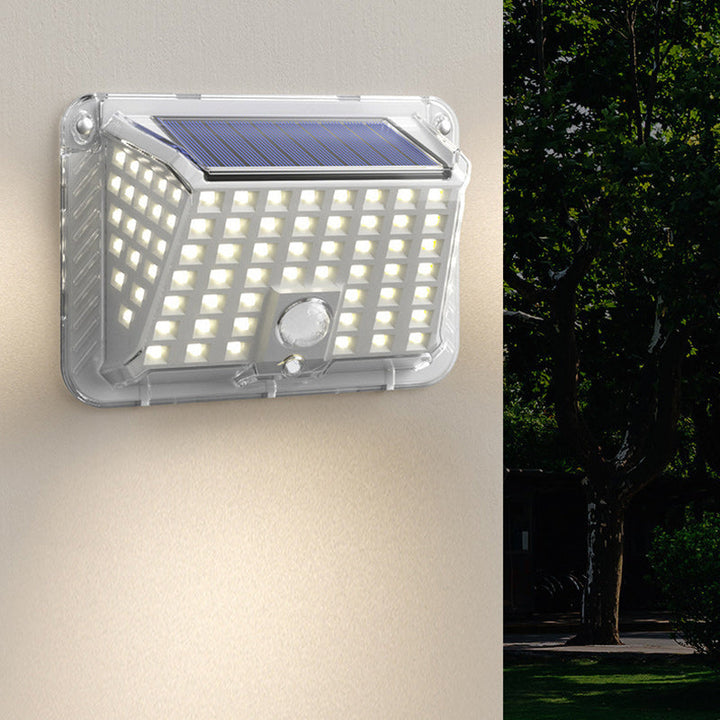 Moderne Enkelhet Solar Vanntett Triangel Silikon ABS PC LED Utendørs Vegglampe For Utendørs Terrasse | Luvikno