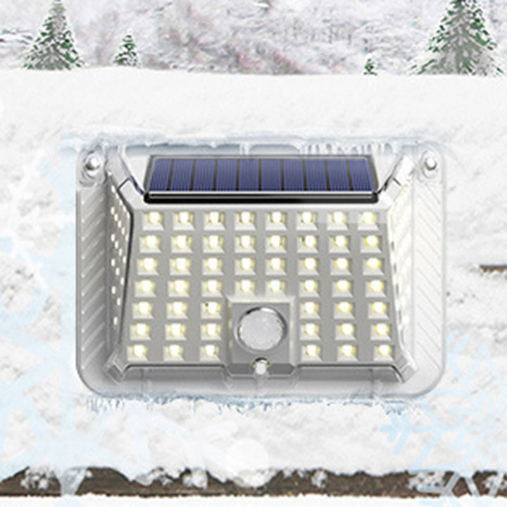 Moderne Enkelhet Solar Vanntett Triangel Silikon ABS PC LED Utendørs Vegglampe For Utendørs Terrasse | Luvikno