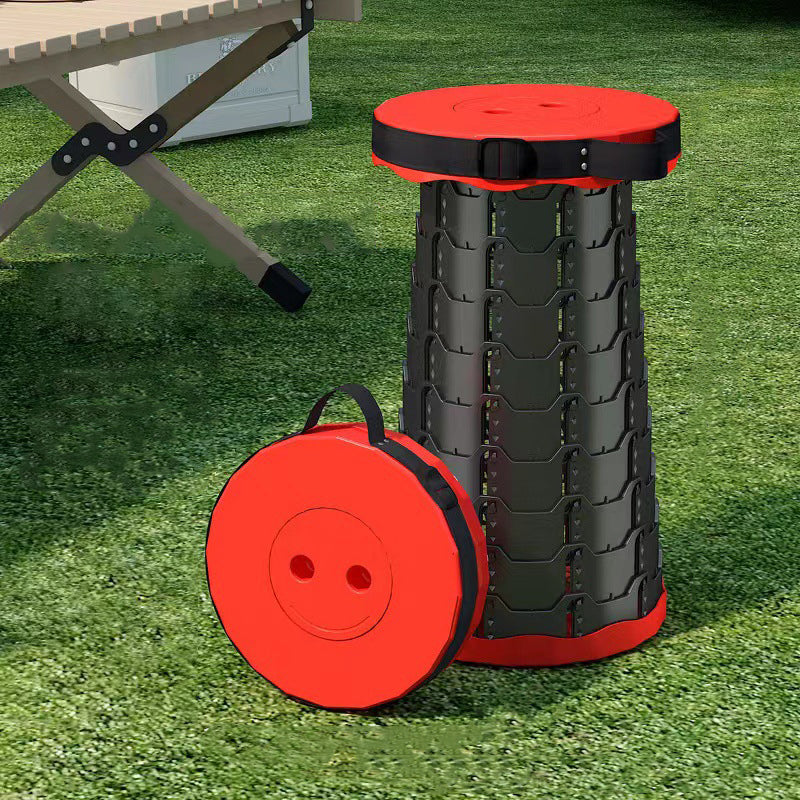 Moderne minimalistisk cylindrisk PP utvidbar sammenleggbart krakk for utendørs | Luvikno