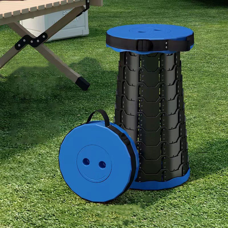 Moderne minimalistisk cylindrisk PP utvidbar sammenleggbart krakk for utendørs | Luvikno