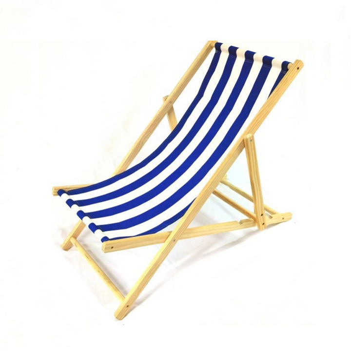 Moderne Minimalistisk Rektangulær Oxford Stoff Solid Furu Utendørs Strandstol Sammenleggbar Recliner Ryggstøtte For Utendørs | Luvikno