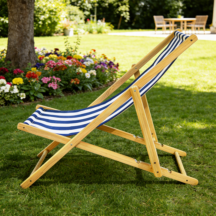 Moderne Minimalistisk Rektangulær Oxford Stoff Solid Furu Utendørs Strandstol Sammenleggbar Recliner Ryggstøtte For Utendørs | Luvikno