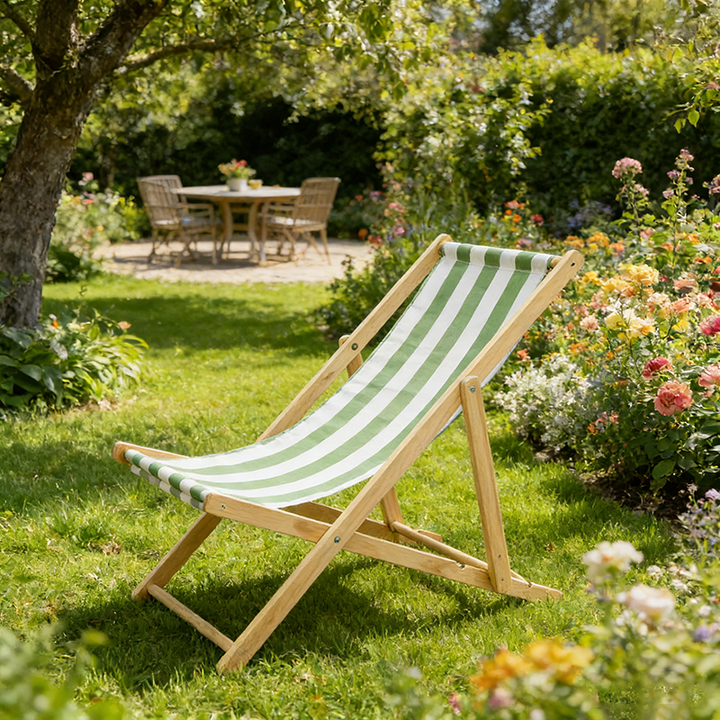 Moderne Minimalistisk Rektangulær Oxford Stoff Solid Furu Utendørs Strandstol Sammenleggbar Recliner Ryggstøtte For Utendørs | Luvikno