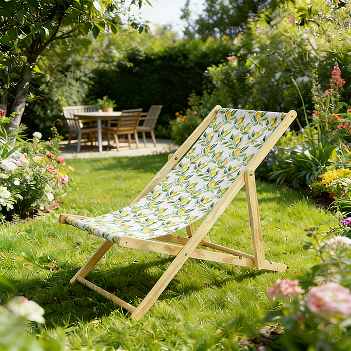 Moderne Minimalistisk Rektangulær Oxford Stoff Solid Furu Utendørs Strandstol Sammenleggbar Recliner Ryggstøtte For Utendørs | Luvikno