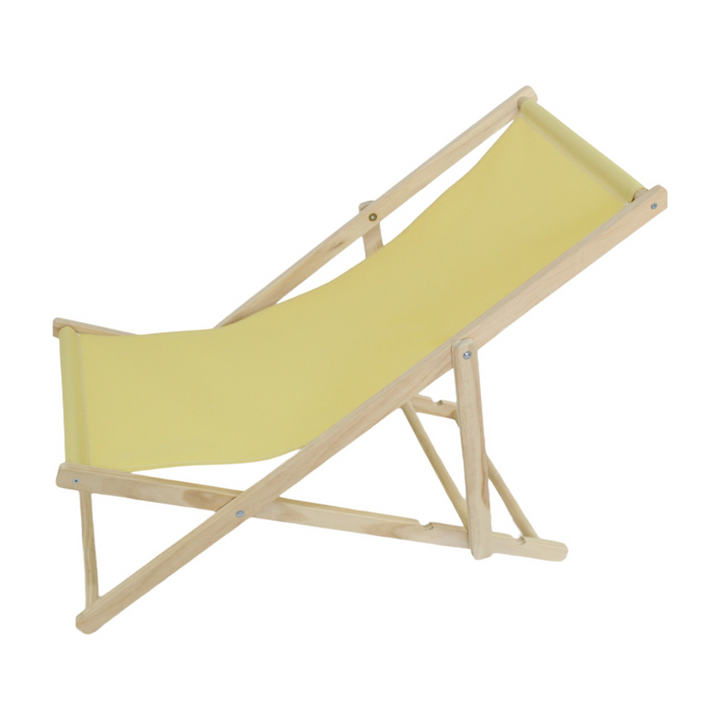 Moderne Minimalistisk Rektangulær Oxford Stoff Solid Furu Utendørs Strandstol Sammenleggbar Recliner Ryggstøtte For Utendørs | Luvikno