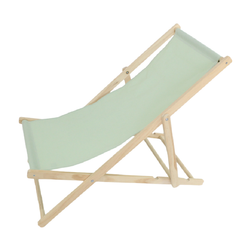 Moderne Minimalistisk Rektangulær Oxford Stoff Solid Furu Utendørs Strandstol Sammenleggbar Recliner Ryggstøtte For Utendørs | Luvikno