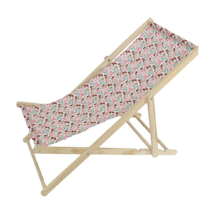 Moderne Minimalistisk Rektangulær Oxford Stoff Solid Furu Utendørs Strandstol Sammenleggbar Recliner Ryggstøtte For Utendørs | Luvikno