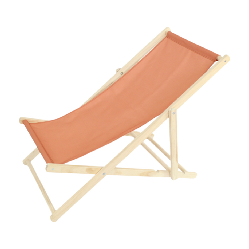 Moderne Minimalistisk Rektangulær Oxford Stoff Solid Furu Utendørs Strandstol Sammenleggbar Recliner Ryggstøtte For Utendørs | Luvikno