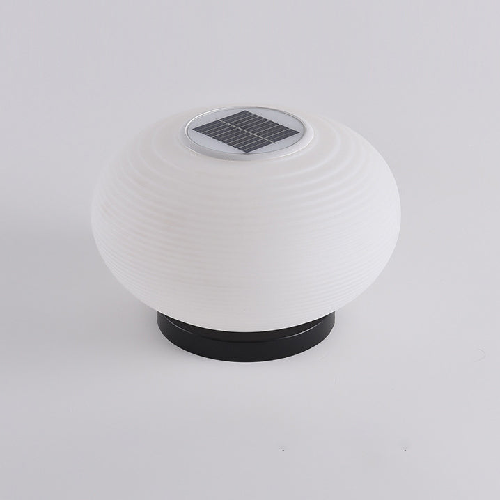 Moderne Minimalistisk PE Oval LED Sol & Vanntett Utebelysning For Hage & Terrasse | Luvikno