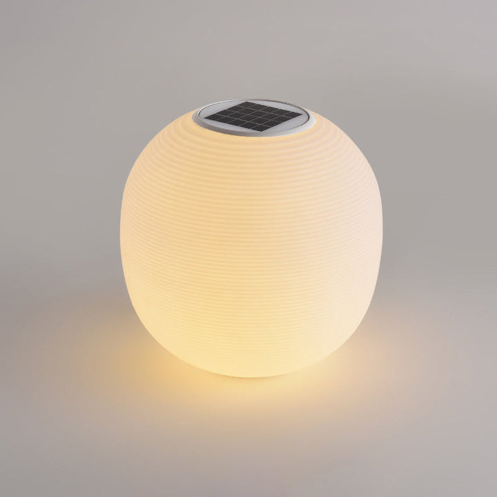 Moderne Minimalistisk PE Oval LED Sol & Vanntett Utebelysning For Hage & Terrasse | Luvikno