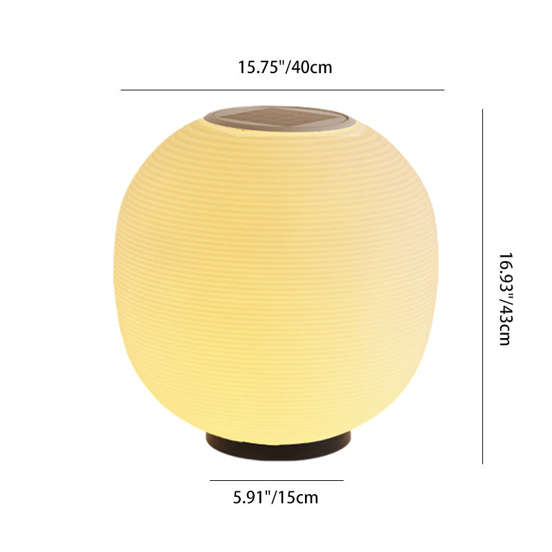 Moderne Minimalistisk PE Oval LED Sol & Vanntett Utebelysning For Hage & Terrasse | Luvikno