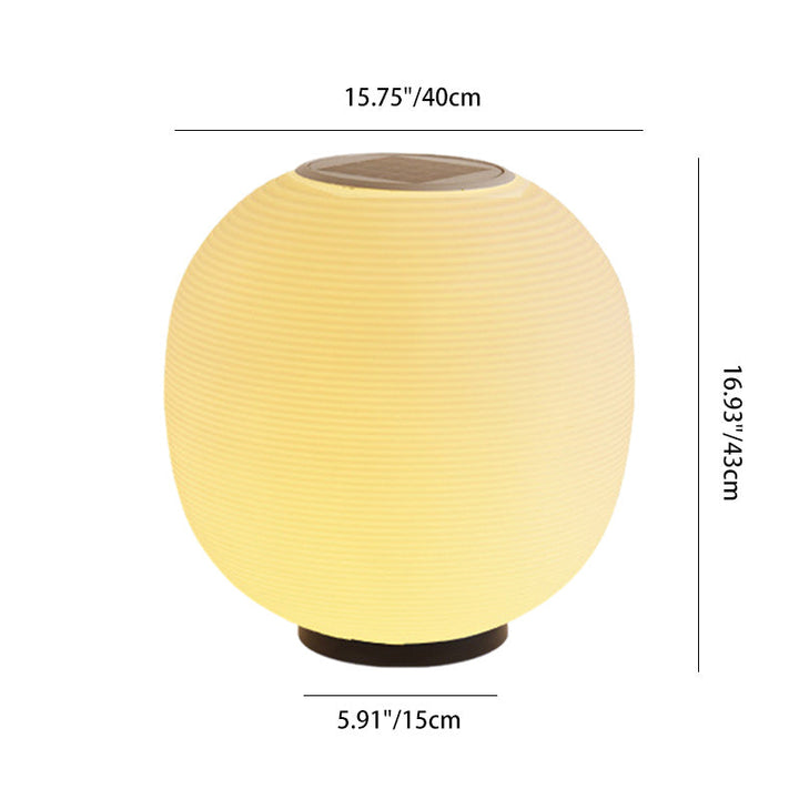 Moderne Minimalistisk PE Oval LED Sol & Vanntett Utebelysning For Hage & Terrasse | Luvikno