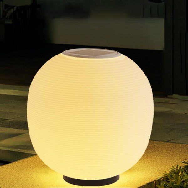 Moderne Minimalistisk PE Oval LED Sol & Vanntett Utebelysning For Hage & Terrasse | Luvikno
